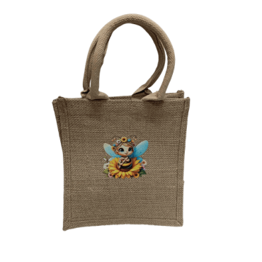 Saco de Serapilheira com Abelhas e Alças – 21 × 14 × 22 cm