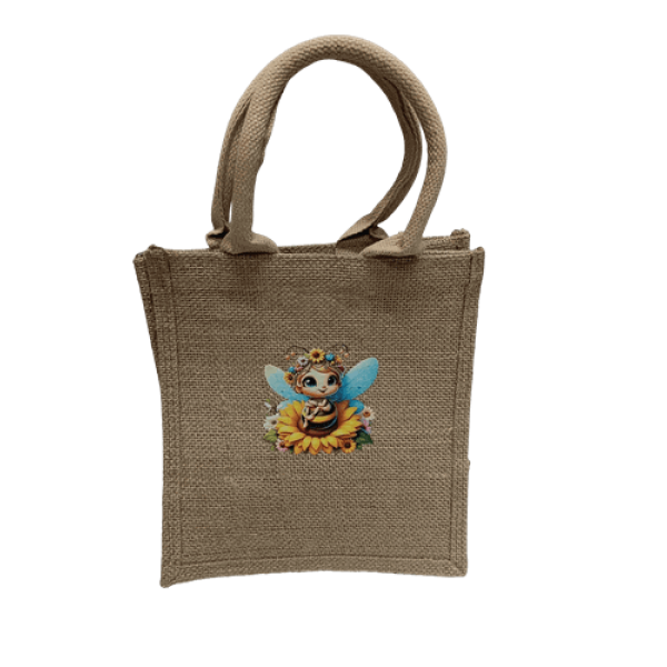 Saco de Serapilheira com Abelhas e Alças – 21 × 14 × 22 cm
