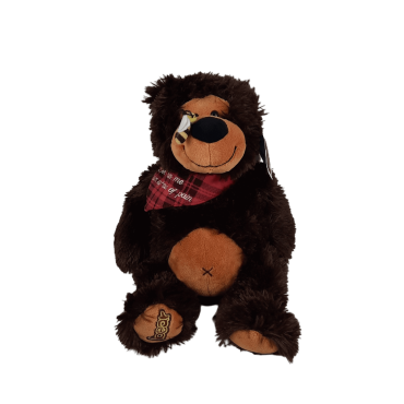 Peluche urso médio com abelha no nariz 26 cm Peluche urso médio com abelha no nariz 26 cm