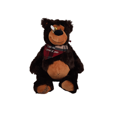 Peluche urso com abelha no nariz 40 cm Peluche urso com abelha no nariz 40 cm