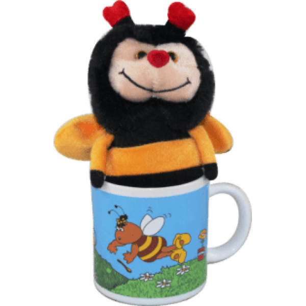 Caneca com peluche