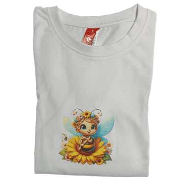 Camisola Criança - Abelha em flor