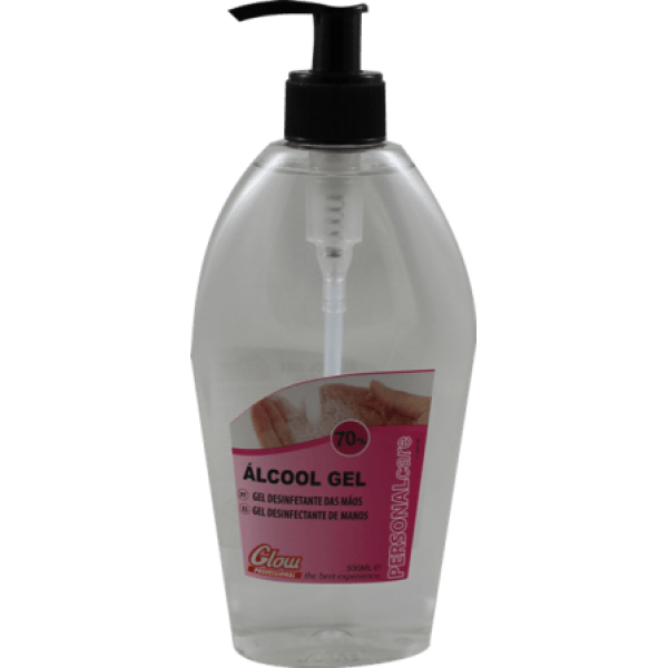 Alcool gel glow 500 ml com doseador